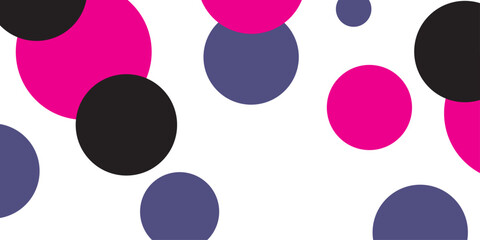 Dark Pink vector red pattern of geometric circles, shapes. Colorful mosaic banner. Geometric background with colored disks.