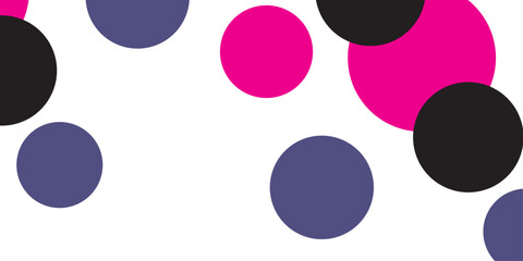 Dark Pink vector red pattern of geometric circles, shapes. Colorful mosaic banner. Geometric background with colored disks.