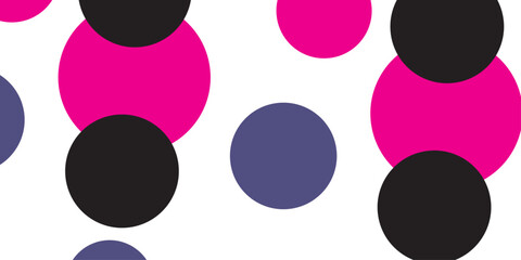 Dark Pink vector red pattern of geometric circles, shapes. Colorful mosaic banner. Geometric background with colored disks.