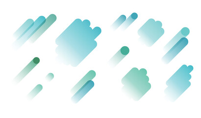 右上がりのビジネスイメージ素材　背景　飾り　装飾　あしらい　WEB　フラット　斜め　上昇　抽象的　丸