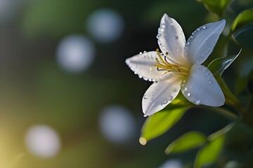 close up of a white flower