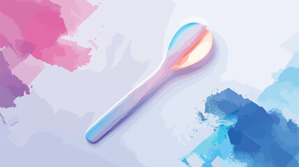 Positive pregnancy test on white background Vector style