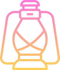 Oil lamp icon