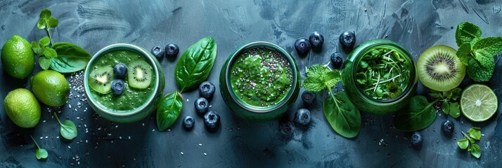 Energizing Green Smoothie for a Fresh and Vibrant Start to the Day - Powered by Adobe