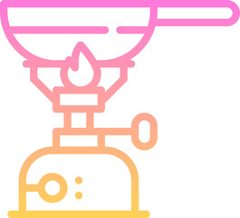 Camping gas icon
