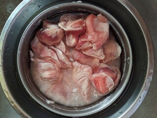 frozen chicken entrails