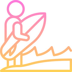 Surfing icon