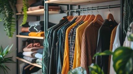Fototapeta premium Minimalist Wardrobe Essentials for a Simplified Lifestyle