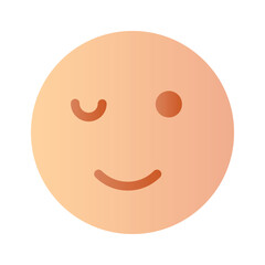 Fototapeta premium Check out this beautiful winking emoji vector design