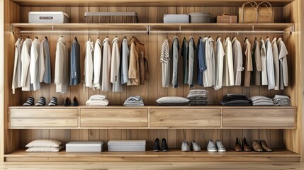 Minimalist Wardrobe Organization with Essentials for Simplified Living
