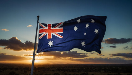 Image of the Australian flag and decorations 9