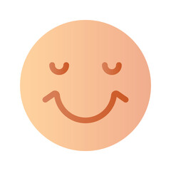 Creative vector of happy face emoji in modern style