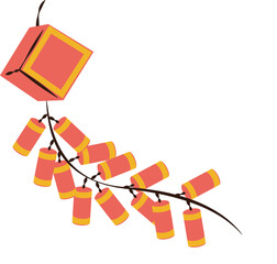 A string of firecrackers