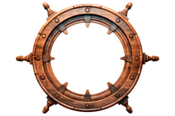 The Mystical Portal of the Ancient Seafarer on White or PNG Transparent Background.