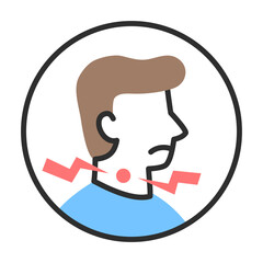 Sore throat icon