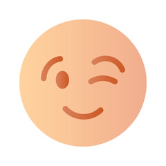 Check out this beautiful winking emoji vector design