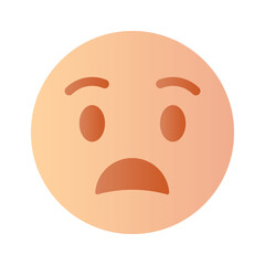 Scared emoji vector design, premium icon easy to use and download