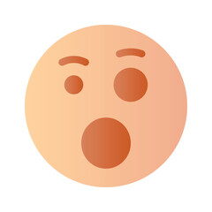 Oh My God expression emoji vector design, editable vector