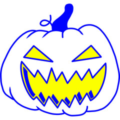 illustration of a halloween pumpkin