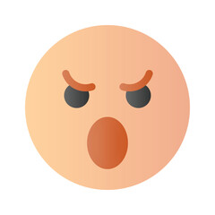 Have a look at this amazing icon of angry emoji, premium vector