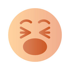 Get this amazing crying emoji vector design, customizable vector