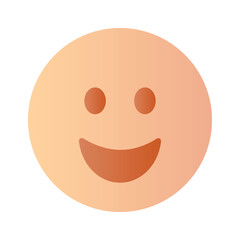 Creative vector of happy face emoji in modern style