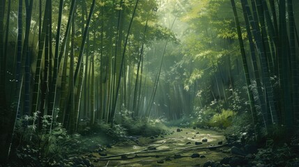 Fototapeta premium Forest of Bamboo