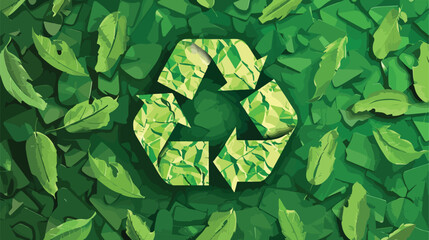 Recycle digital design vector illustration eps 10 Vector
