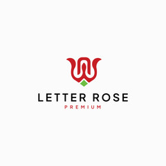 The letter N and W logo is in the shape of a rose