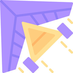 Hang gliding icon