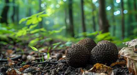 Fototapeta premium mushrooms in the forest