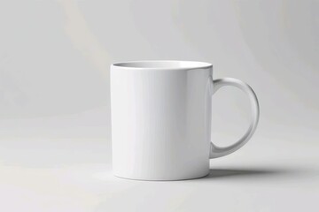 blank white coffee and tea cup