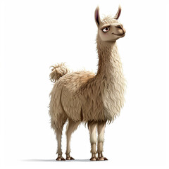 Alpaca lama funny cartoon