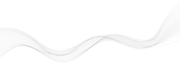 Abstract vector background with gray wavy lines.