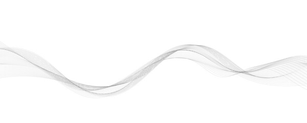 Abstract vector background with gray wavy lines.