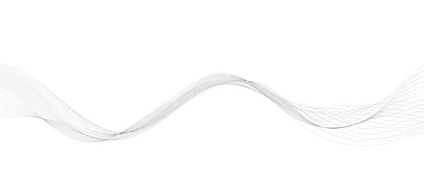 Abstract vector background with gray wavy lines.