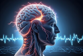 Obraz premium Brain Wave, what a great idea concept 