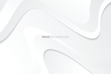 Elegant abstract wave white background