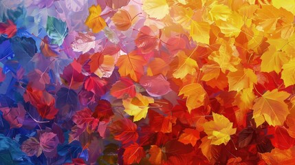 Colors of Autumn Spanish Autumn Leaves in Vibrant Hues