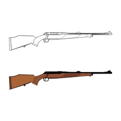 gun and bullets