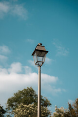 Traditional street light, European lamppost 