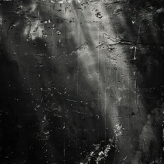 Abstract texture a high-contrast, grungy with grain effect, incorporating scratches and dust distressed texture and dark. Artwork presentation design old vintage style. Generative AI