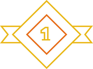 Award Badge and Ribbon Icon
