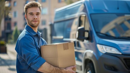 A Delivery Man with a Package