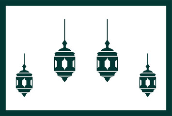 Simple and minimalist lantern vector element, can be used for various design element purposes, especially designs with Ramadan theme.