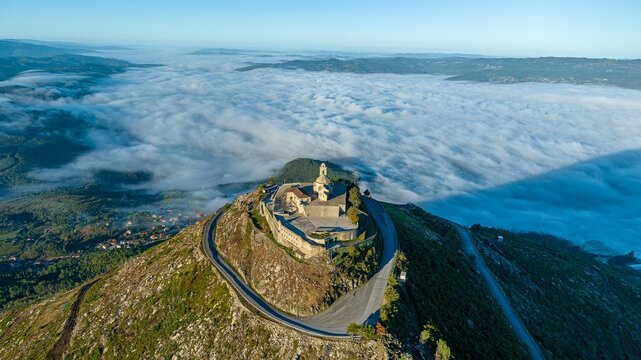the Sanctuary of Our Lady of Grace in Mondim De Basto in Portugal