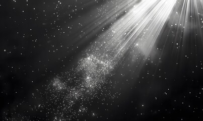  hundreds of rays on a black background,  Generative AI