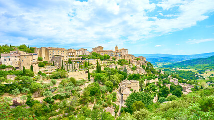 Fototapeta premium Famous town of Gordes in Provence, southern France