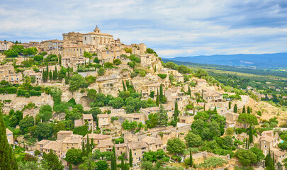 Obraz premium Famous town of Gordes in Provence, southern France