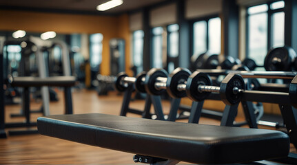 Fototapeta premium smart gym full option,Generative.Ai